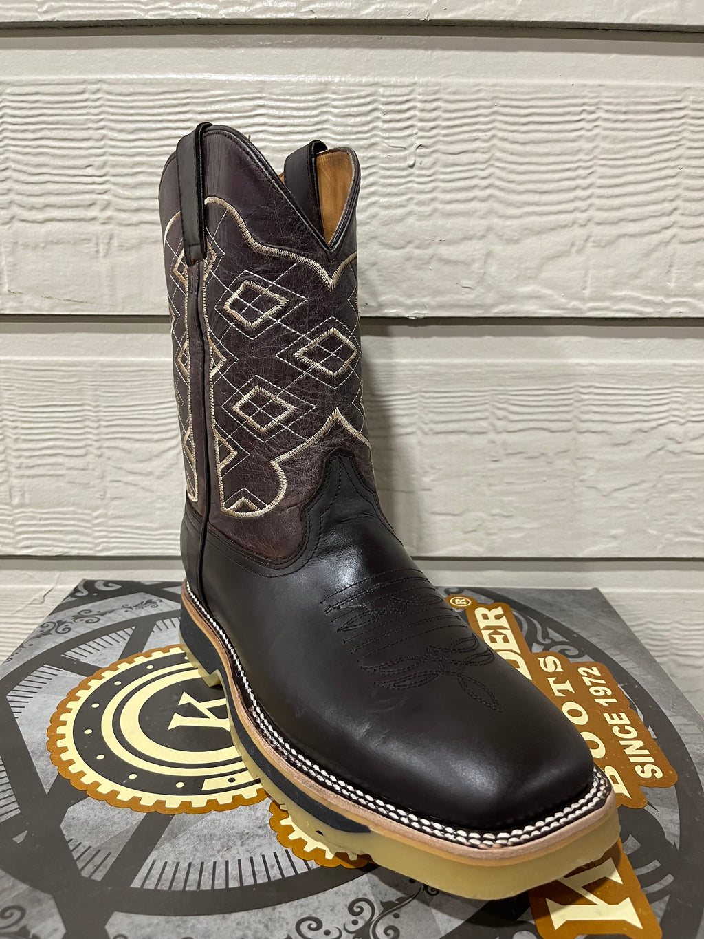 Renacido Komander Work Boots Chocolate Gum Rubber