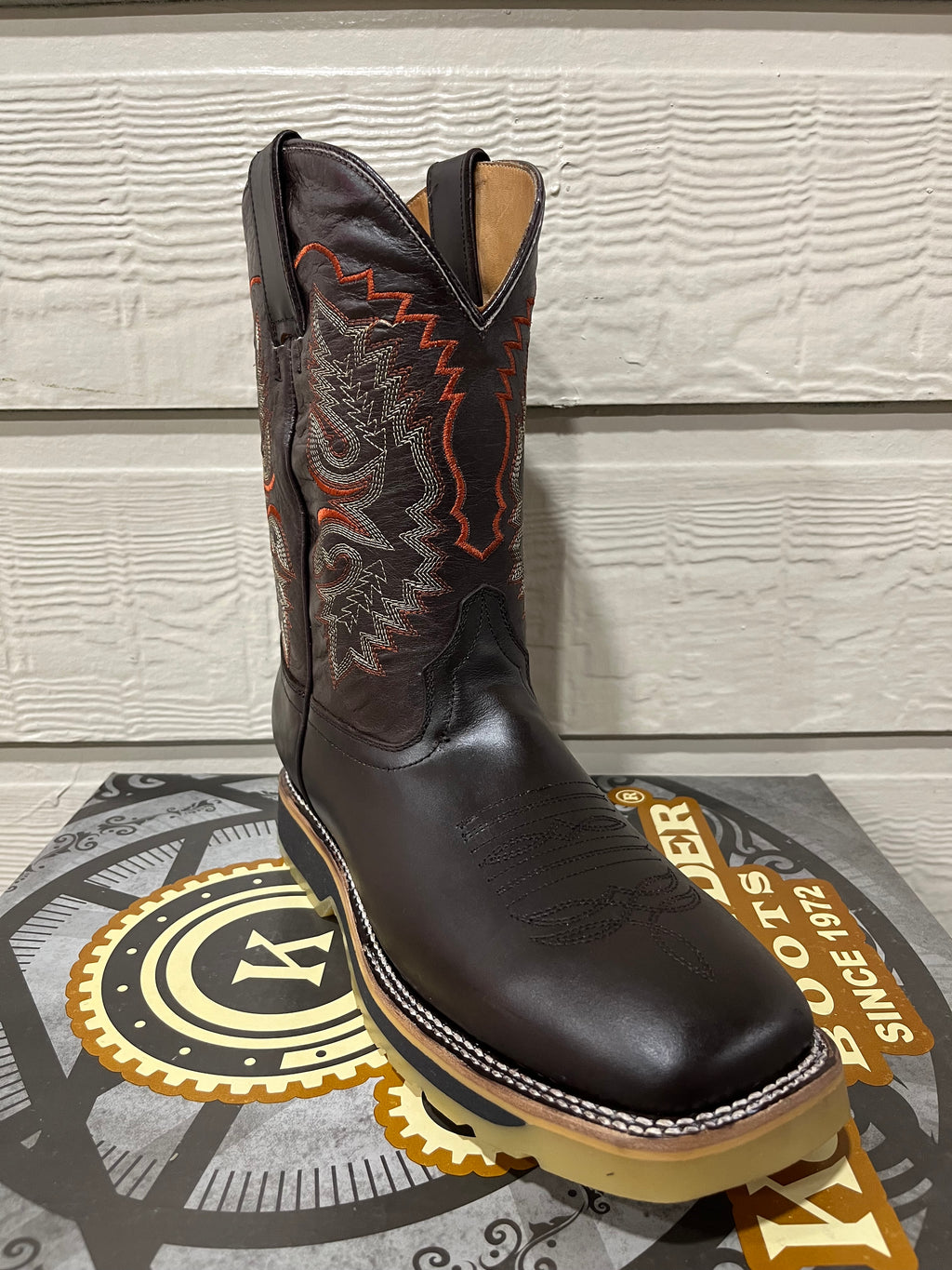 Renacido Komander Work Boots Chocolate Gum Rubber