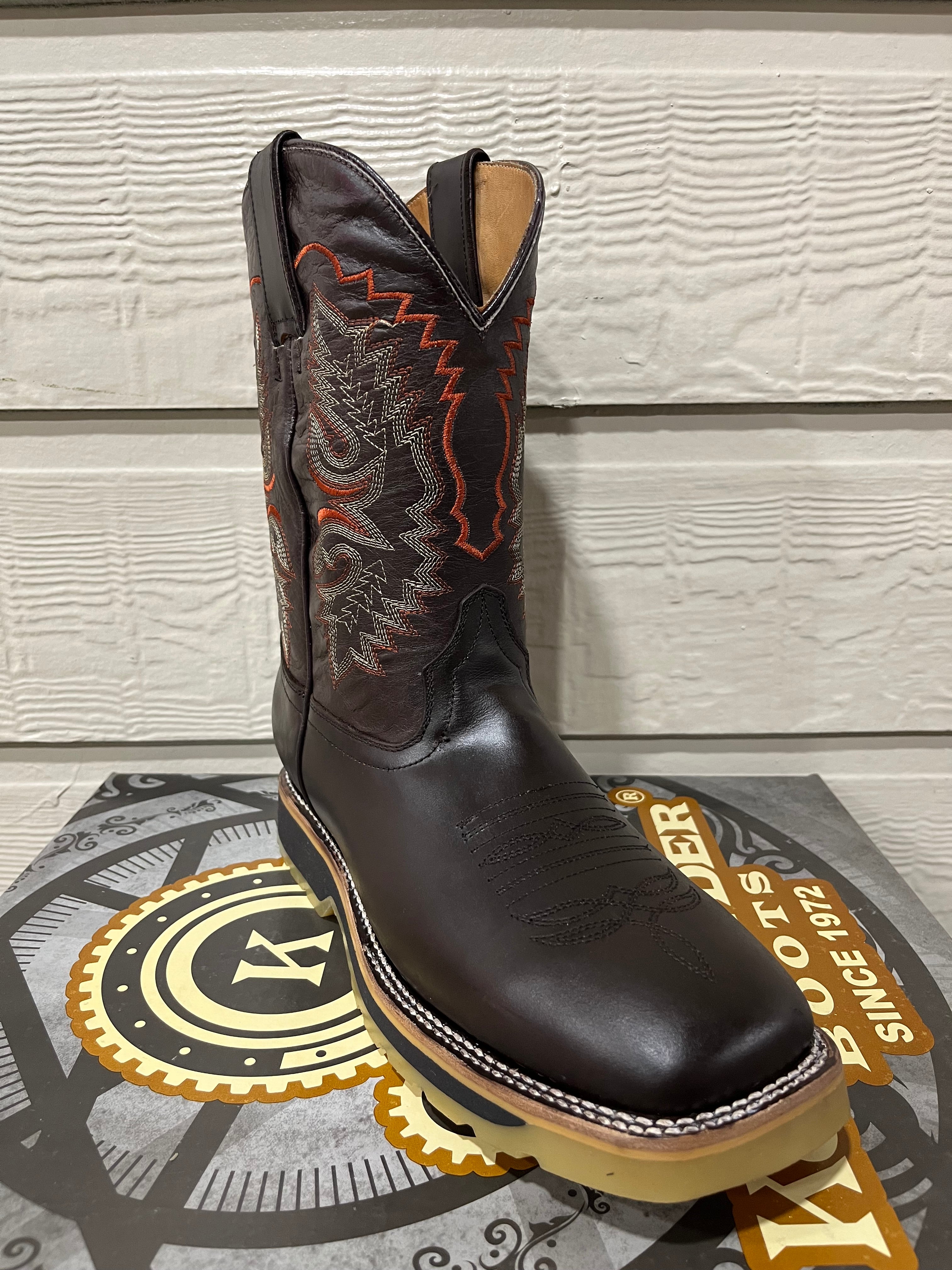 Renacido Komander Work Boots Chocolate Gum Rubber