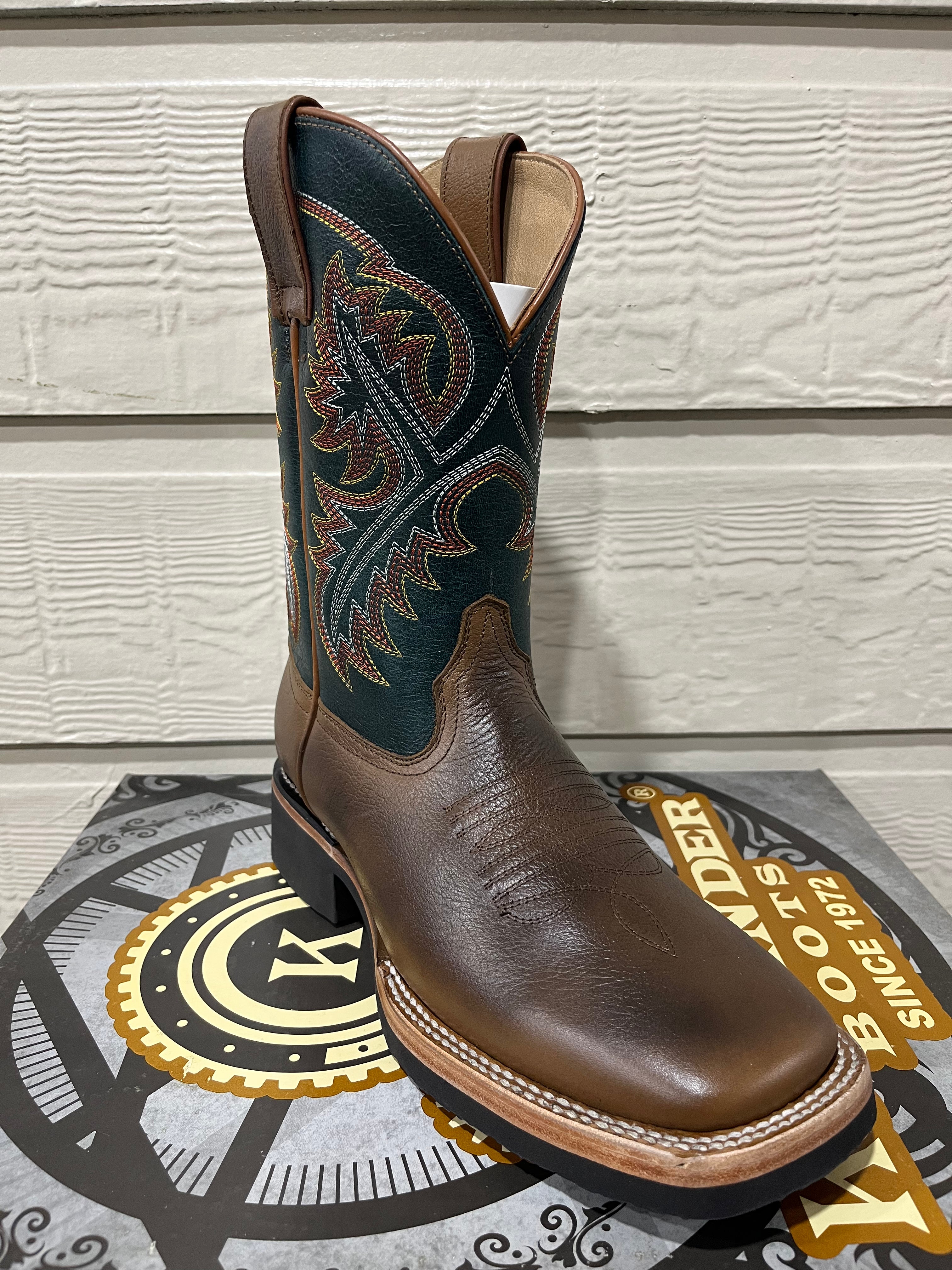 Renacido Komader Boots Brown Square Toe Foam Sole